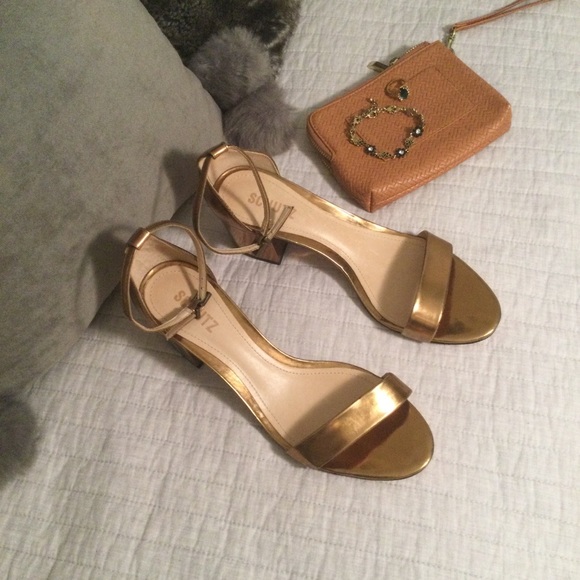 SCHUTZ Chimes bronze Block Heel Sandals 8.5 - Picture 8 of 16